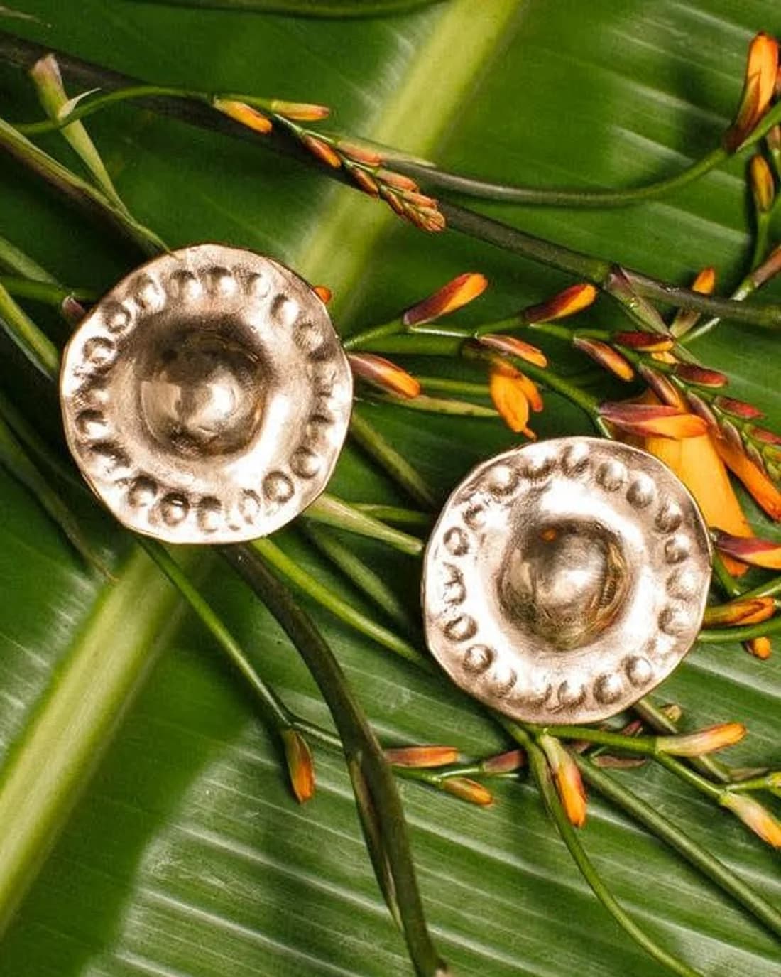 Gold Dome Earrings