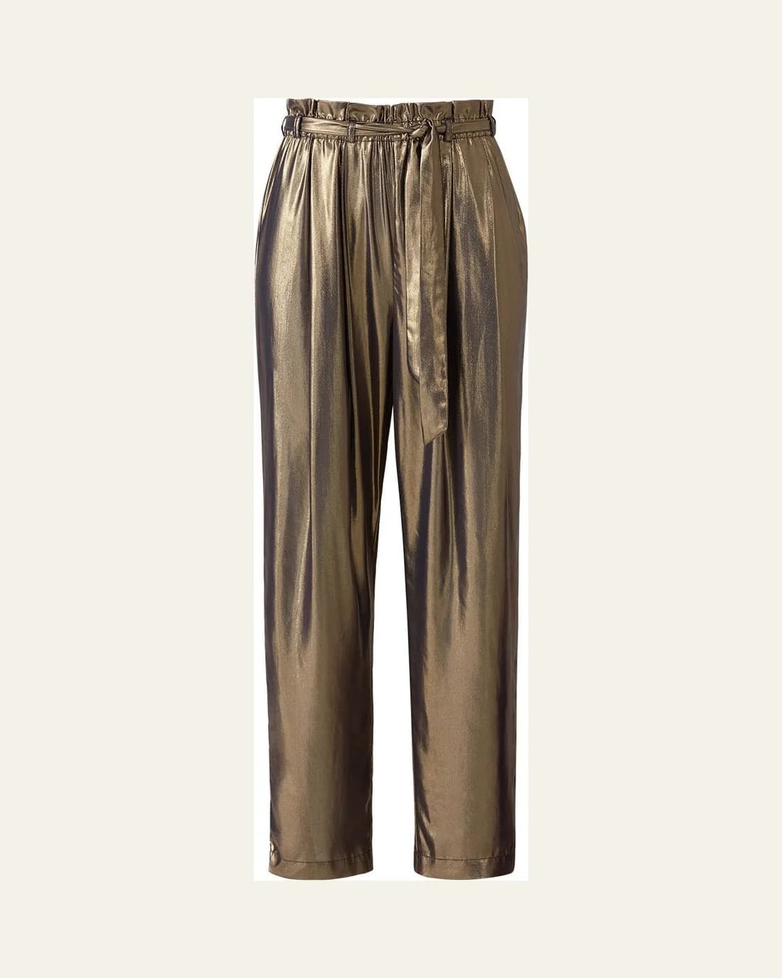 Gilded Wide-Leg Trousers