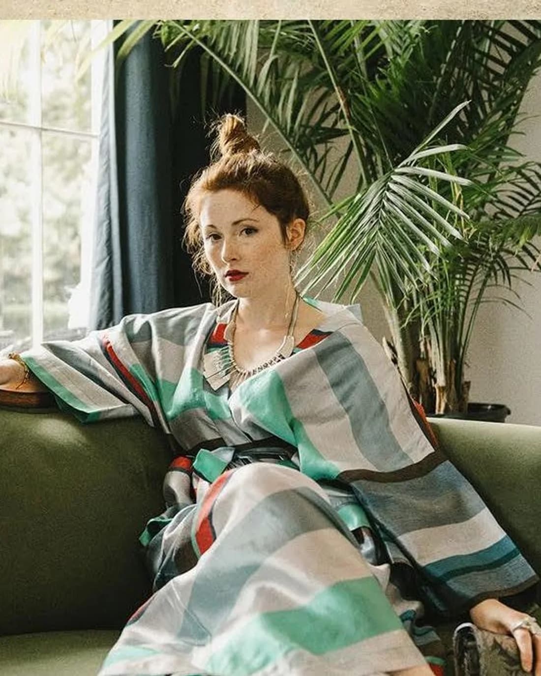 Teal Silk Robe